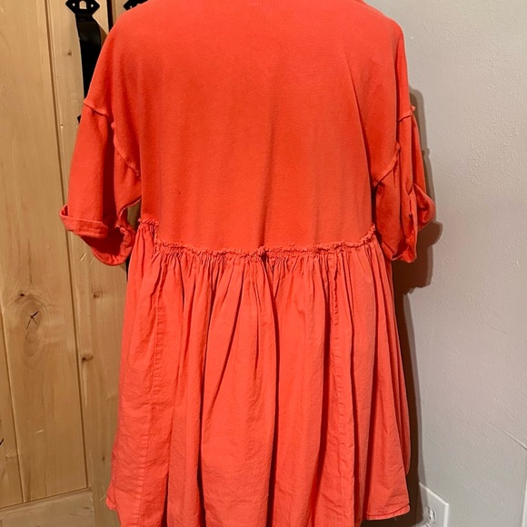 EUC Free People Catalina Mini Dress Radiant Watermelon 🍉 Size Small - Picture 5 of 8